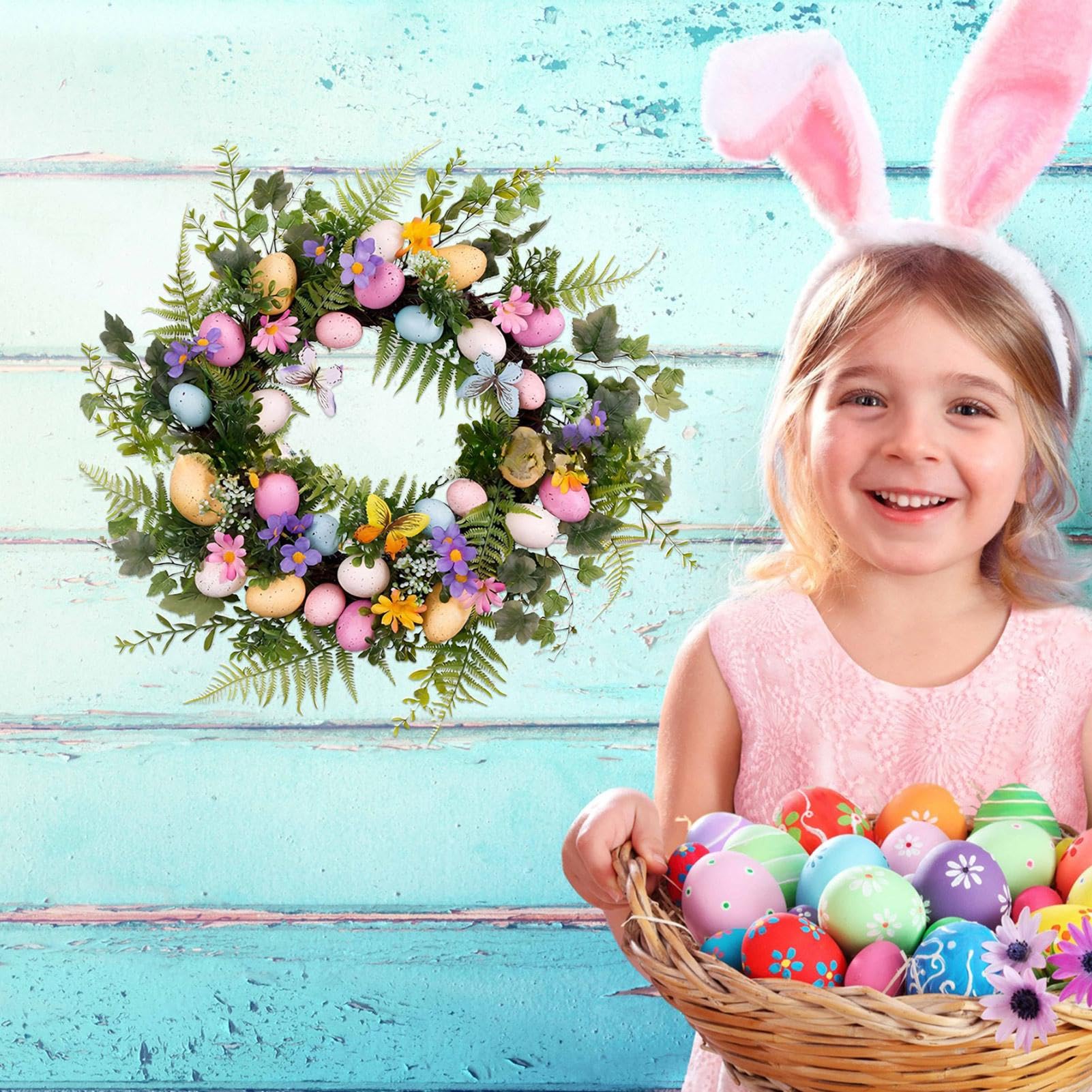 Decorazione Pasquale 'He Is Risen' In Legno - Targa Rotonda 15cm Con