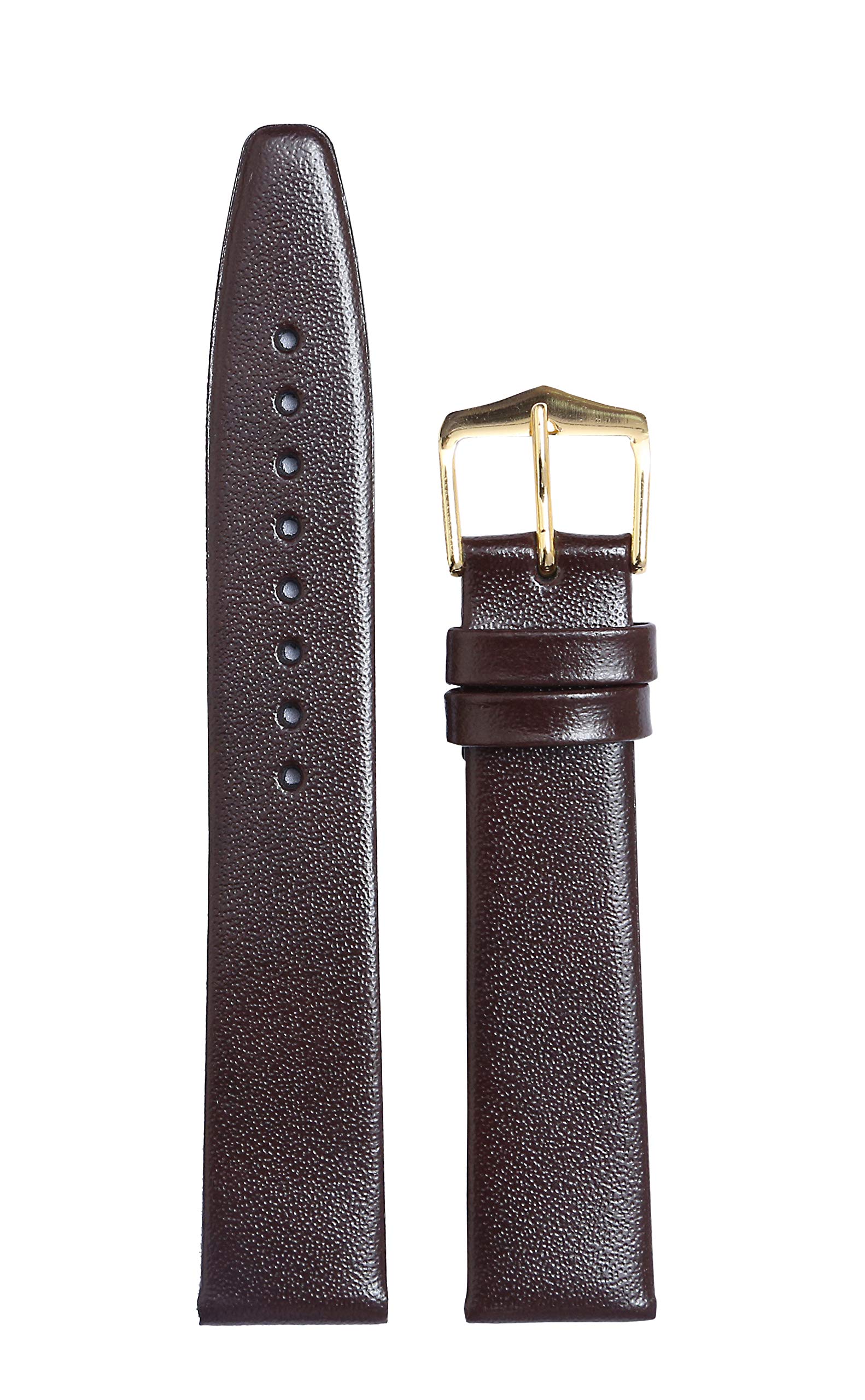 EXOR Brown colour leather watch straps with Flat Finish of 18 MM genuine Watch leather Strap/band for women (B08FYH2916) Amazon Price History, Amazon Price Tracker