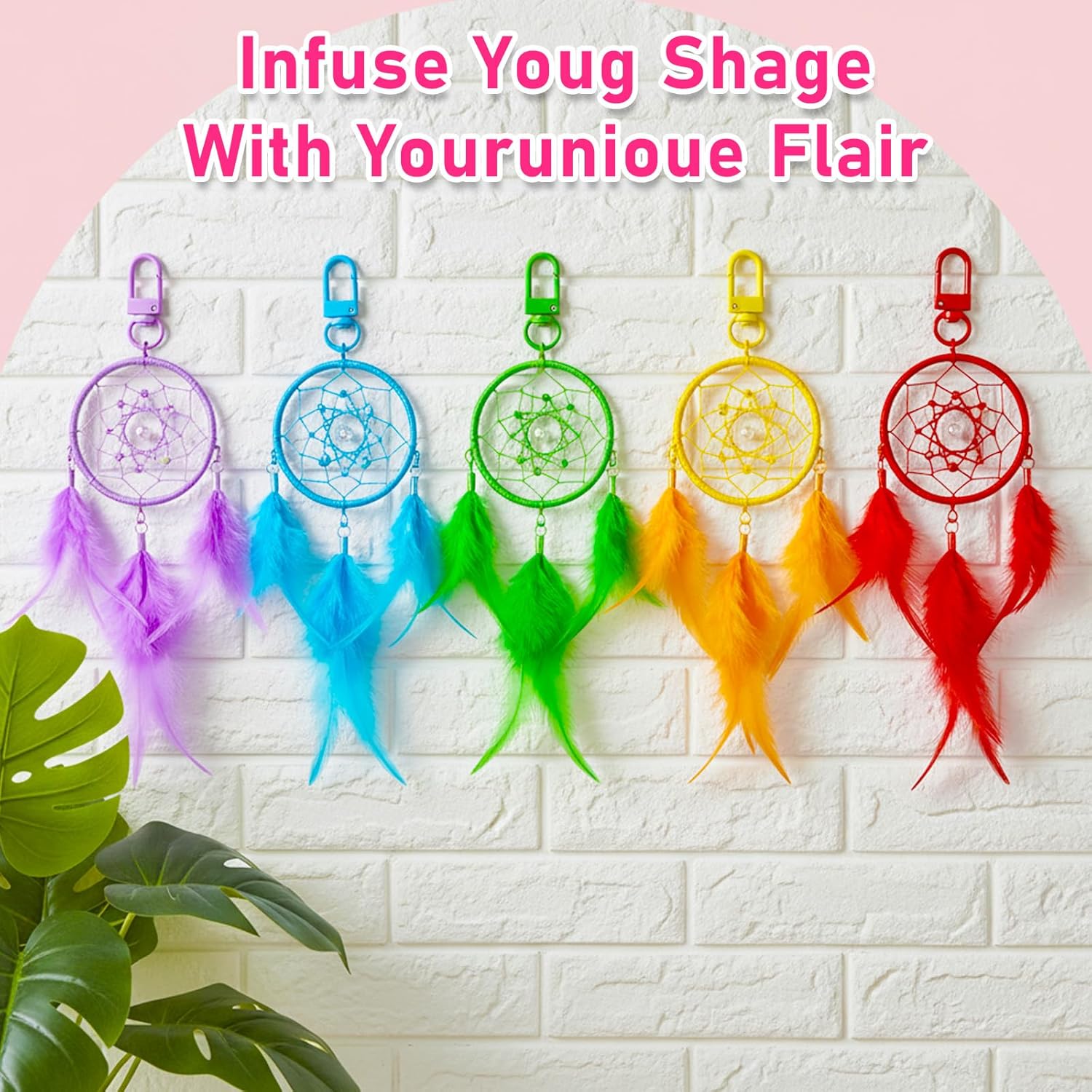 45 Pcs Small Metal Lobster Clasp, Multicolor Lobster Claw Clasps with Key Rings, Heavy Duty Swivel Snap Hooks, Small Keychain Hook for Jewelry Making, Crafts Connector,DIY Craft Projects- 32mm - Image 6