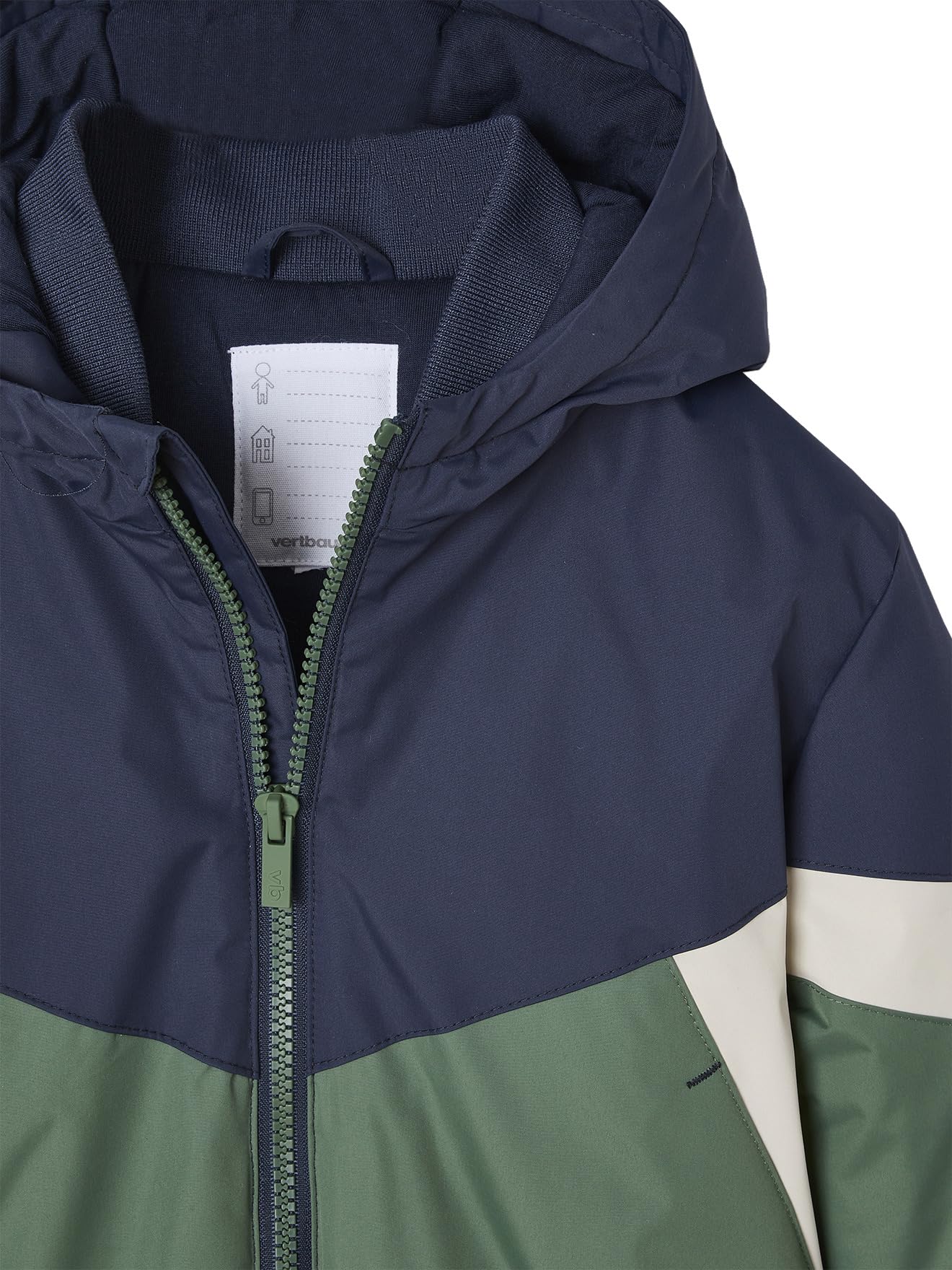Vertbaudet Jungen Windjacke, Wattierung Recycling-Polyester, Übergangsjacke