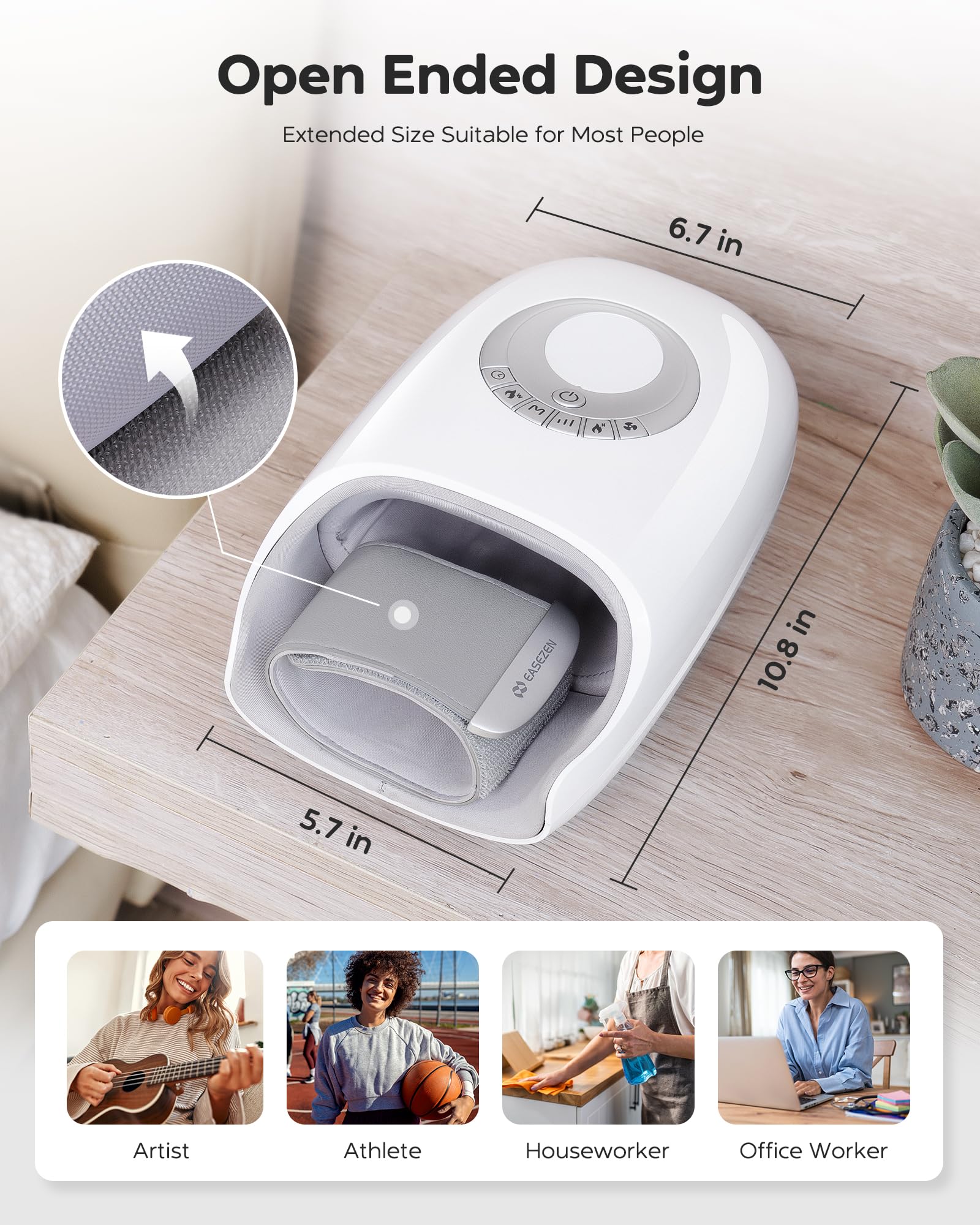 Masajeador de manos mejorado con calor y compresión, refrigeración con ventilador y masaje de muñeca para artritis y túnel carpiano, relajación para oficina y hogar, regalos para mamá y papá