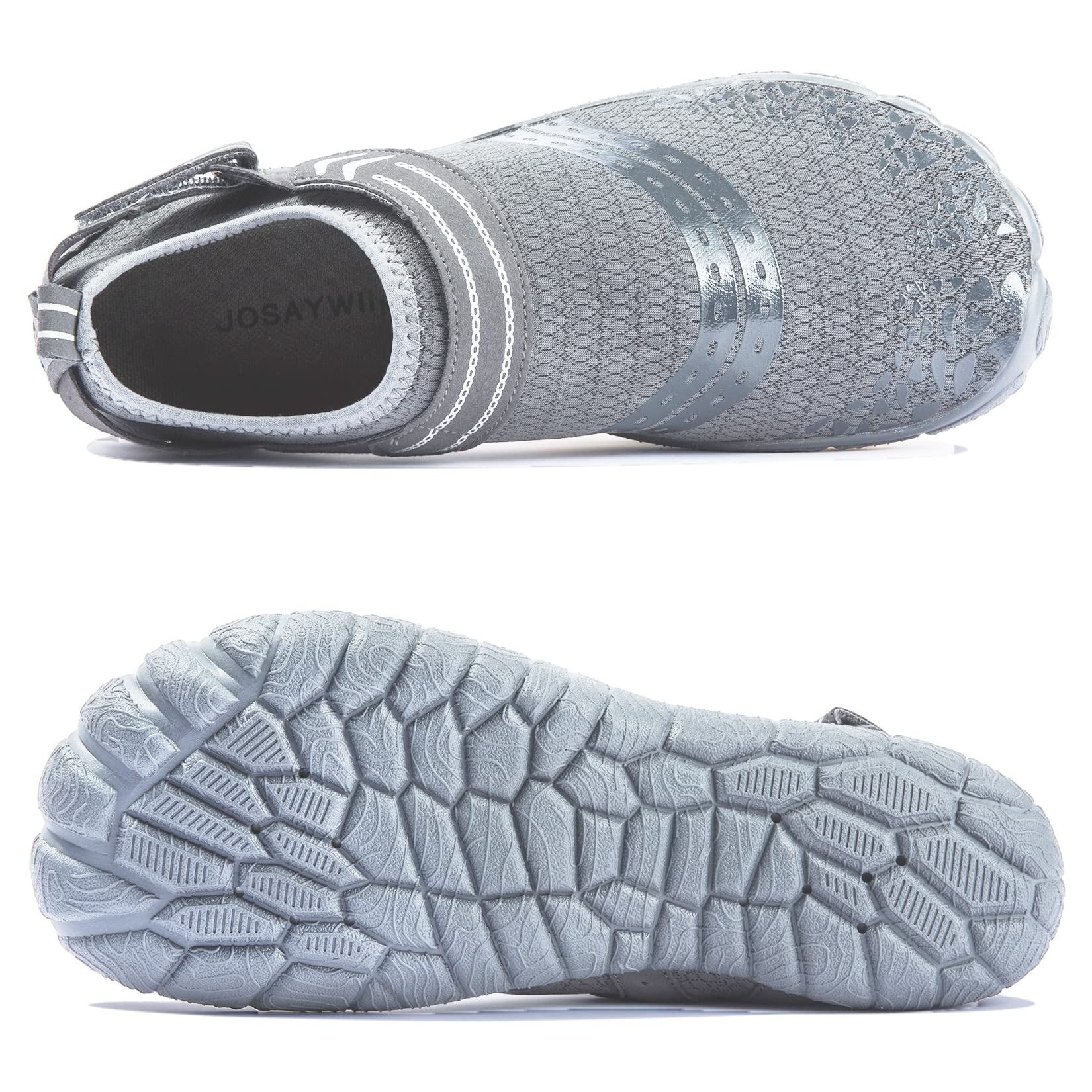 Josaywin Scarpe da Immersione Scarpe da Acqua Uomo Scarpe Estive da Passeggio Asciugatura Rapida Traspirante Antiscivolo Rete Scarpe da Trekking per Bagno Spiaggia Mare 40-50 EU