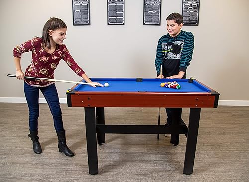 Miniatura 10 de Hathaway BG1131M Triad - Mesa de juego múltiple 3 en 1 de 48 pulgadas con piscina, hockey deslizante y tenis de mesa para salas de juegos