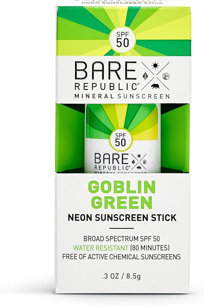 Bare Republic Mineral Sunscreen and Sunblock Neon Stick