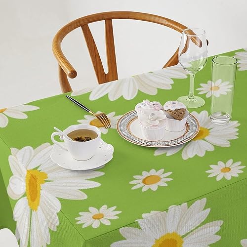 Miniatura 244 de Mantel floral hippie, diseño retro de los años 70, naranja, rosa, azul, floral, bohemio, estampado estético de margaritas, para fiesta, picnic