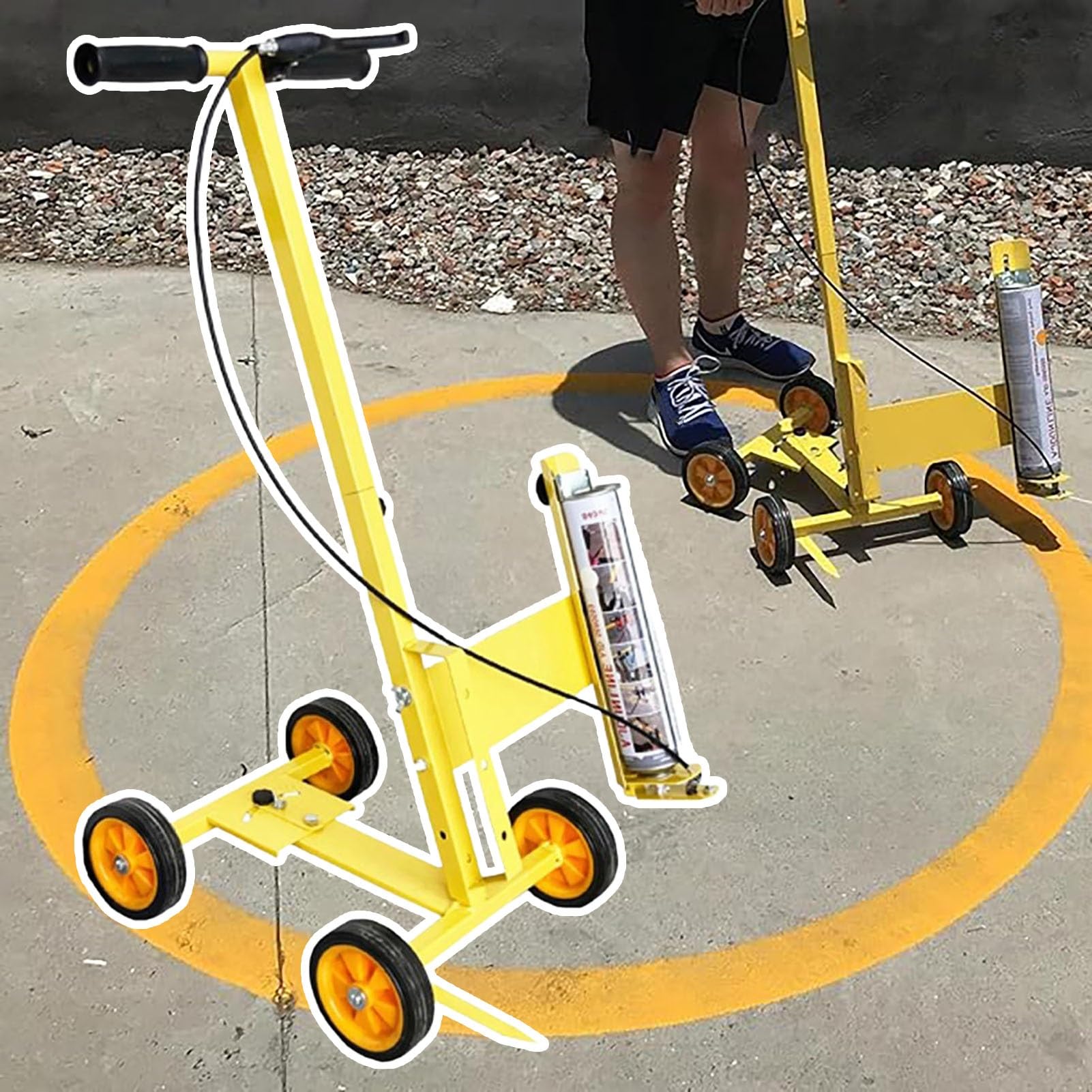 Machine de marquage inversée pour parking et entrepôt pour organiser vos espaces extérieurs