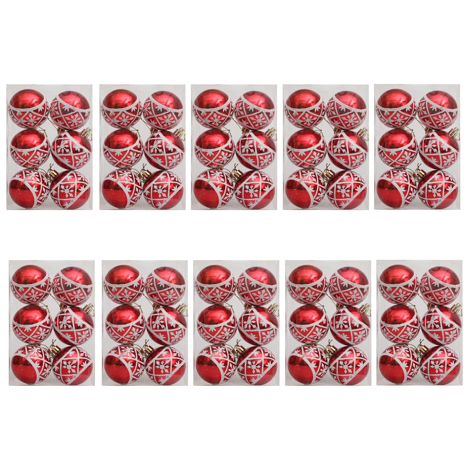 Tsophreniq Of 10 Baubles Christmas Tree Hanging Pendant Tree Ornament Colorful Festival Decors Holiday Window Display Shatterproof Ornaments