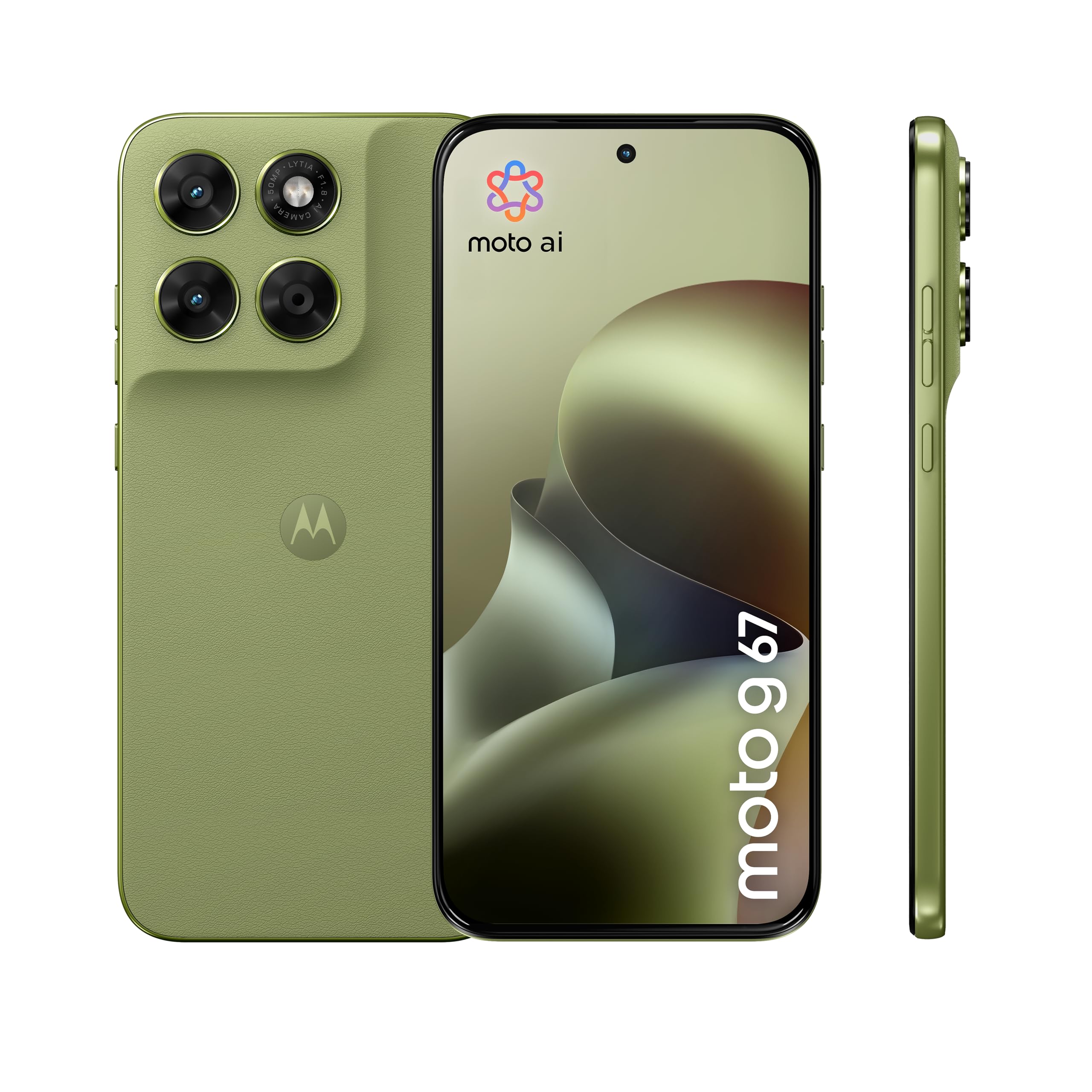 Moto g67 PANTONE Nile 6.78" fhd+ amoled display 50mp sony lytia camera 5200mah battery turpopower 30 with Co2 offset