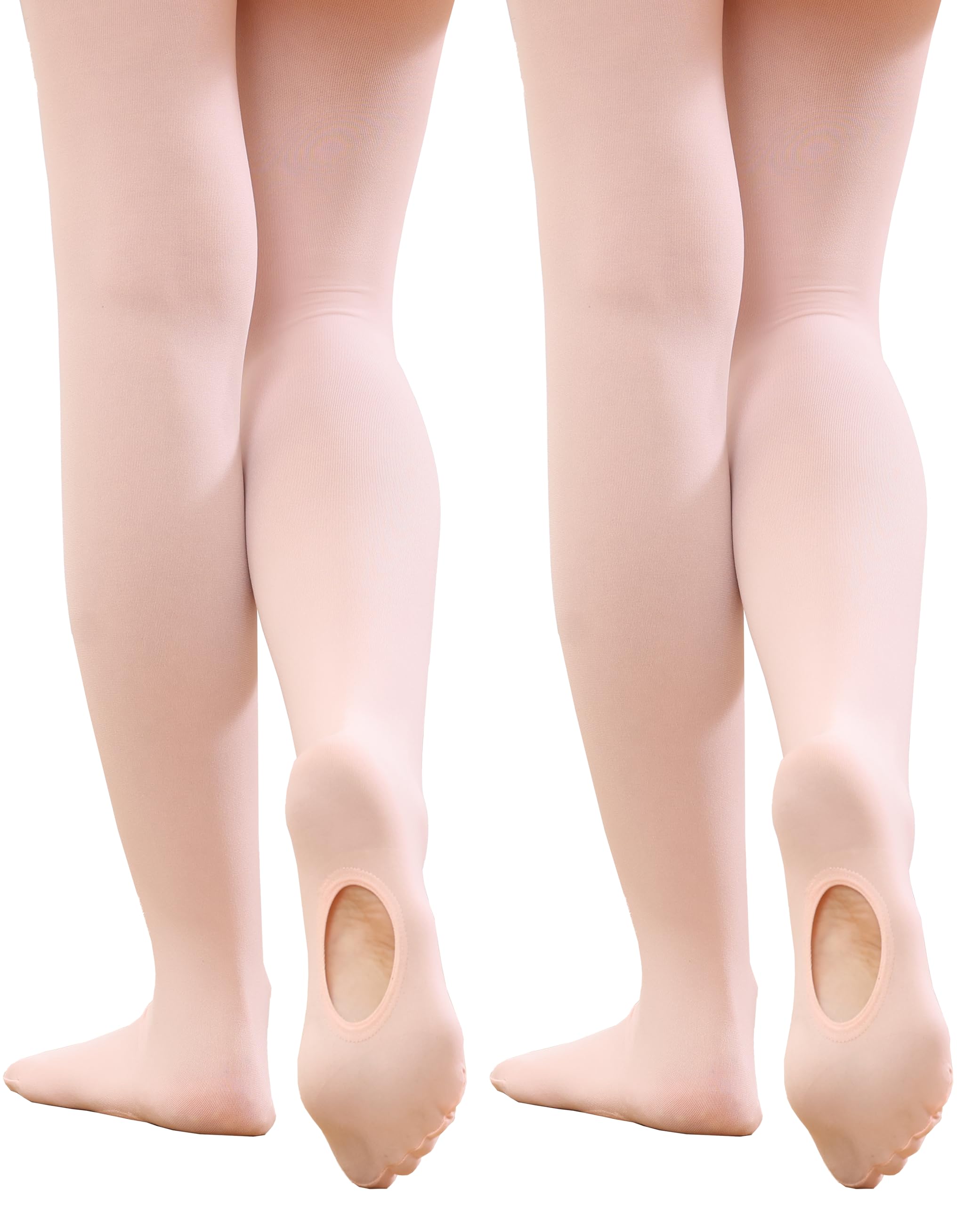 Convertibili Collant da Danza per Bambine, Ultra Morbidi Collant di Transizione, di Calze da Danza per Scuola e Ginnastica
