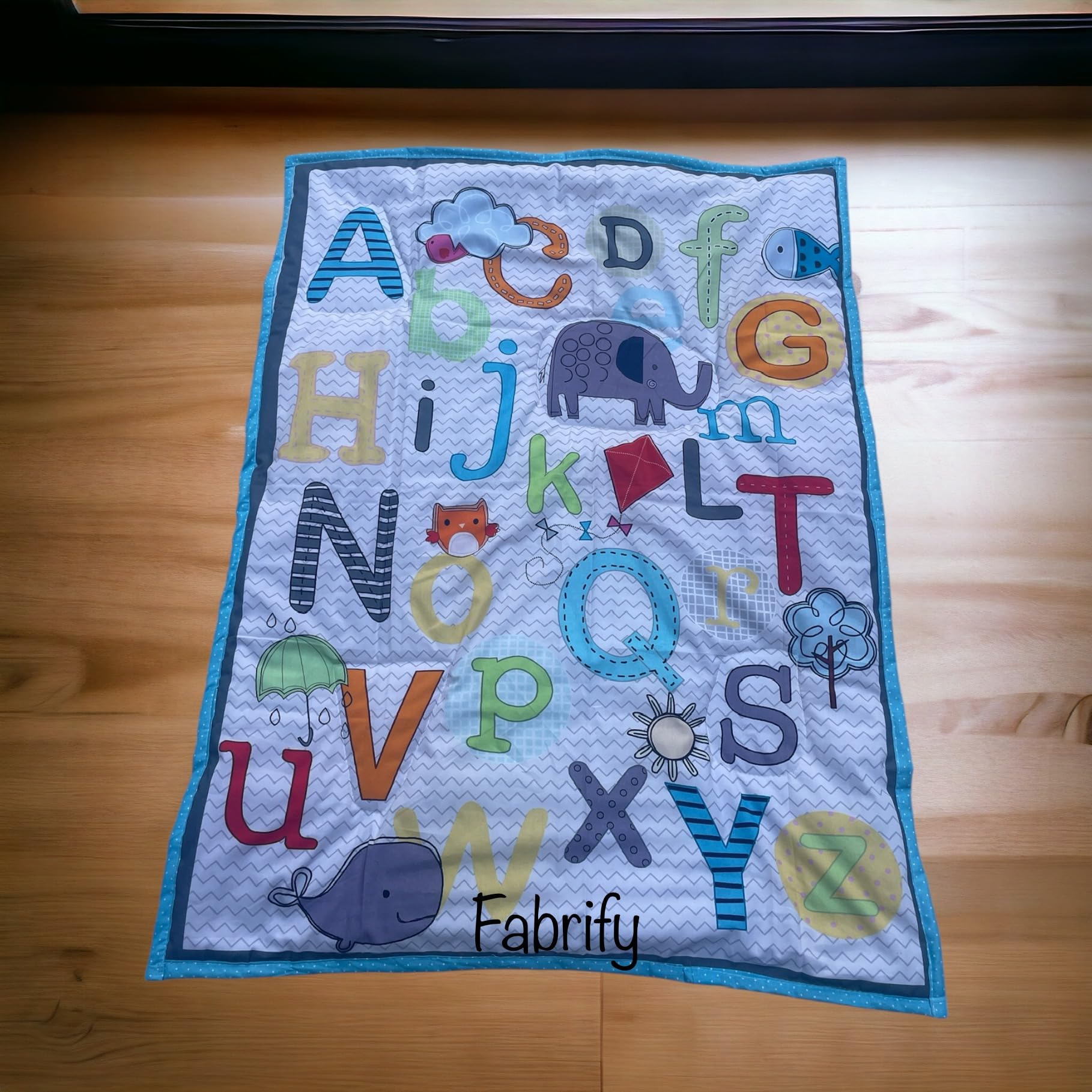 Fabrify 100% Cotton Baby Printed Mattress Godadi Rilka Bed Crib Cot Sheet (Design 1, 100x70) 1