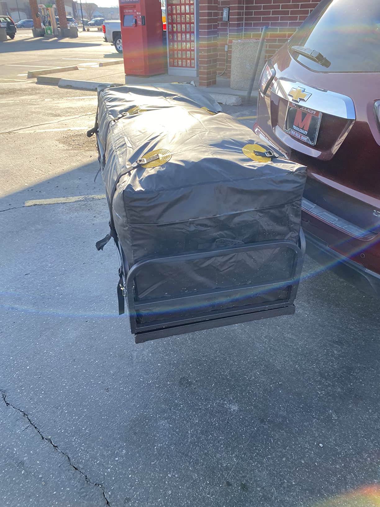 33/mo Finance Wildroad Hitch Mount Cargo Carrier Basket 500 LBS