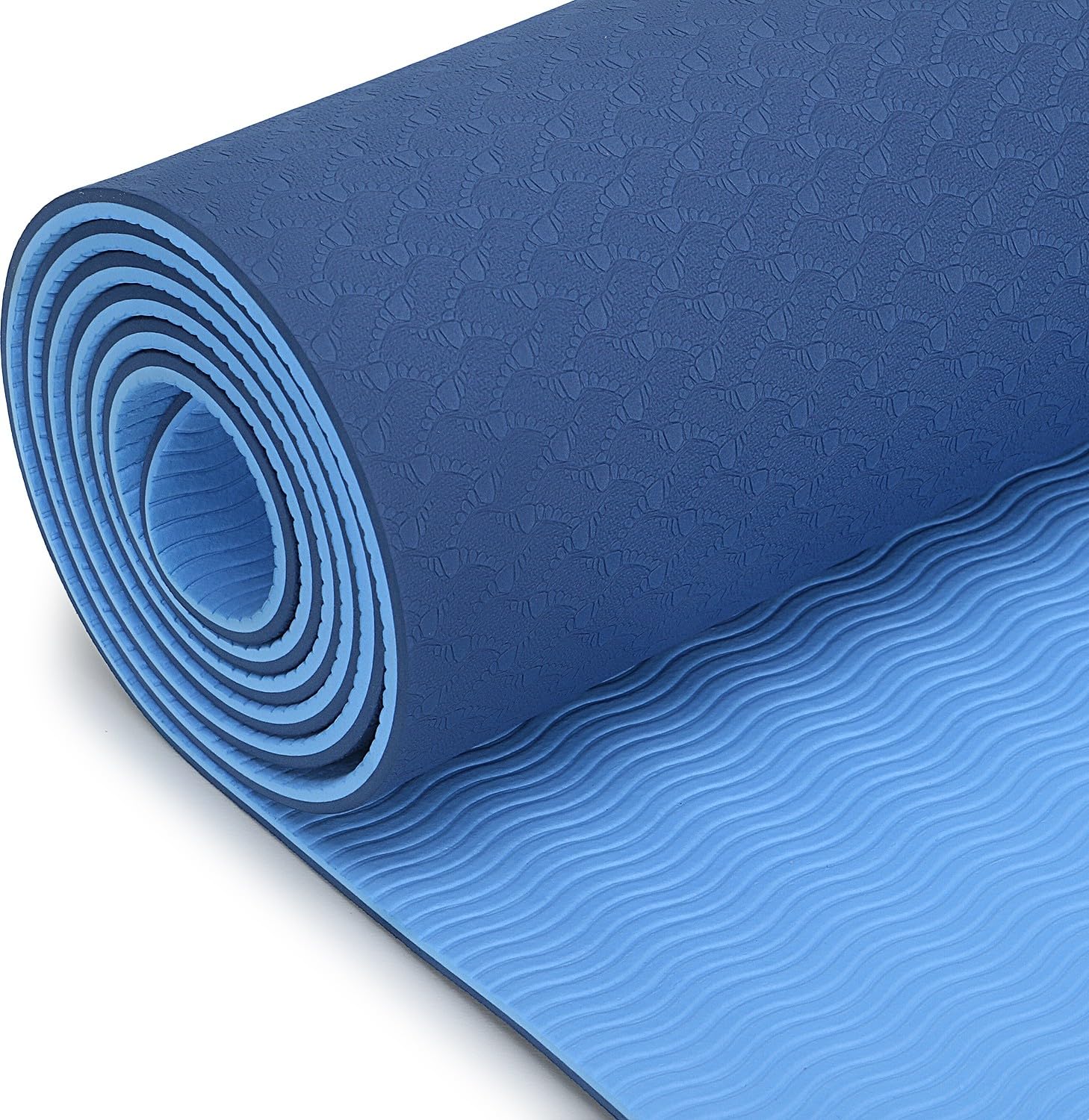 ArrowMax TPE YOGA MAT WITH CARRY STRAP FOR MEN WOMEN 6mm THICK Blue 6MM mm Yoga Mat () (B0CBFQYZFT) Amazon Price History, Amazon Price Tracker