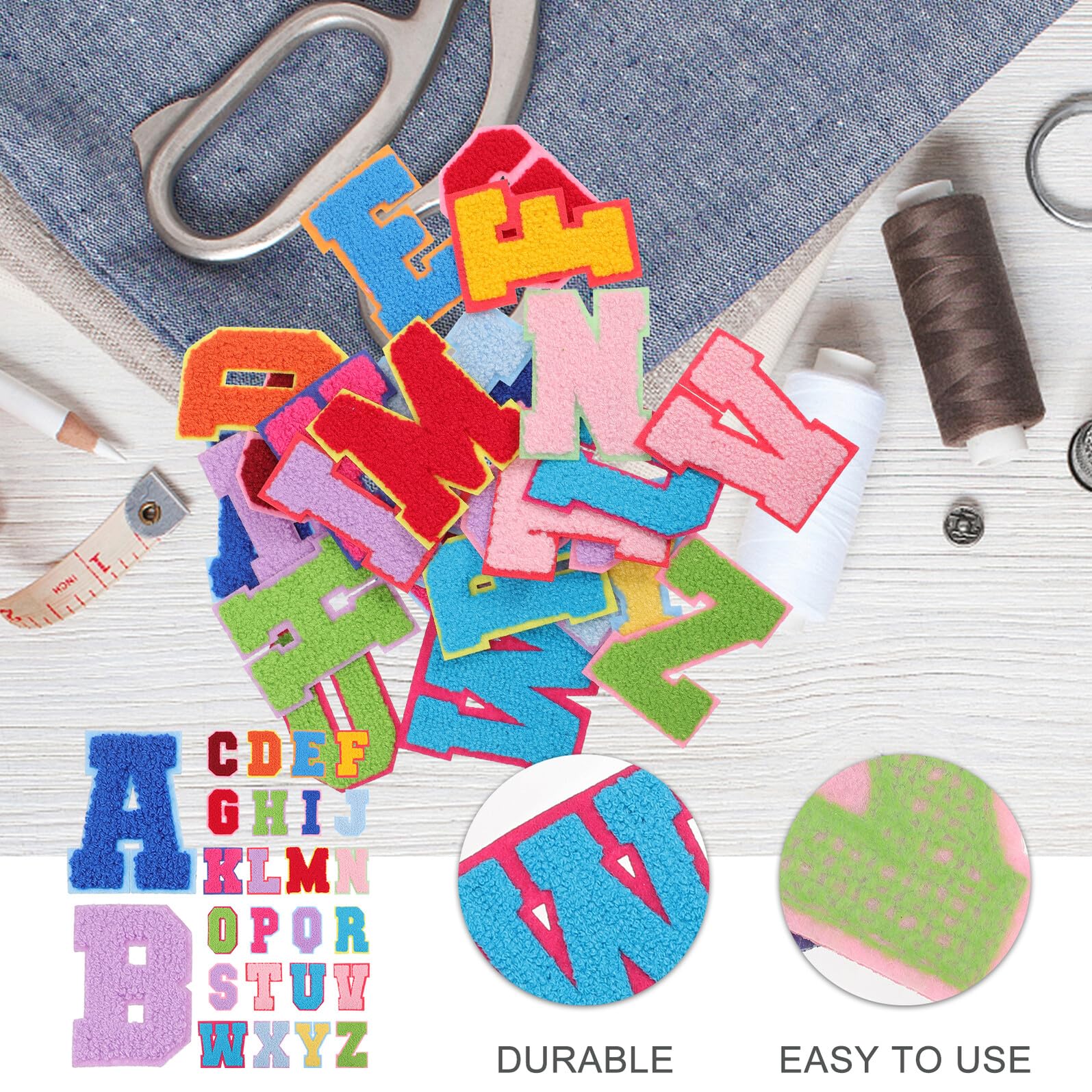 ARTIBETTER 3 Set Patches Termoadesivi Per Cucito Toppe Ricamatper Abbigliamento E Decorazioni Fai Da Te Adesivi Per Tessuti E Facili Da Applicare Per Riparazioni E Decorazioni 26 Pezzi * 3