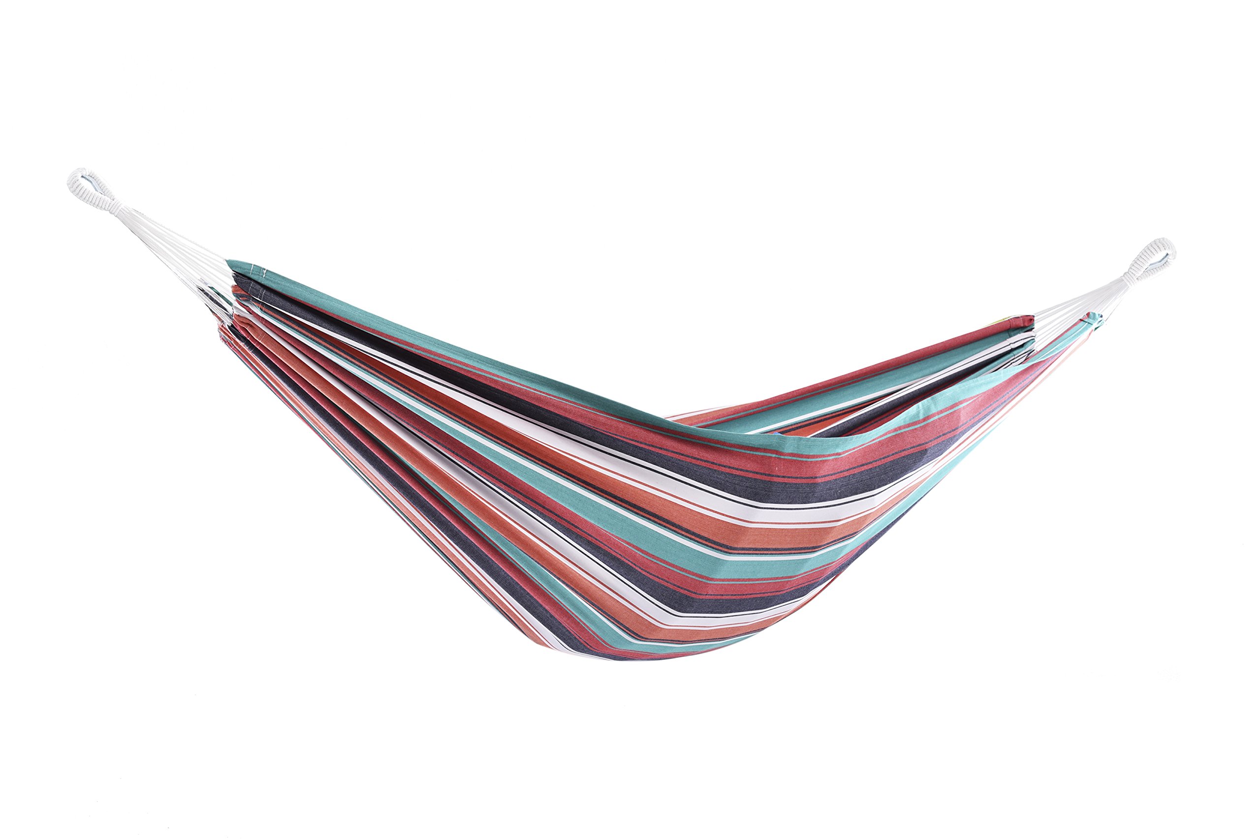 Vivere BRAZ230 Cotton Double Plumeria Brazilian Hammock - Multi-Colour