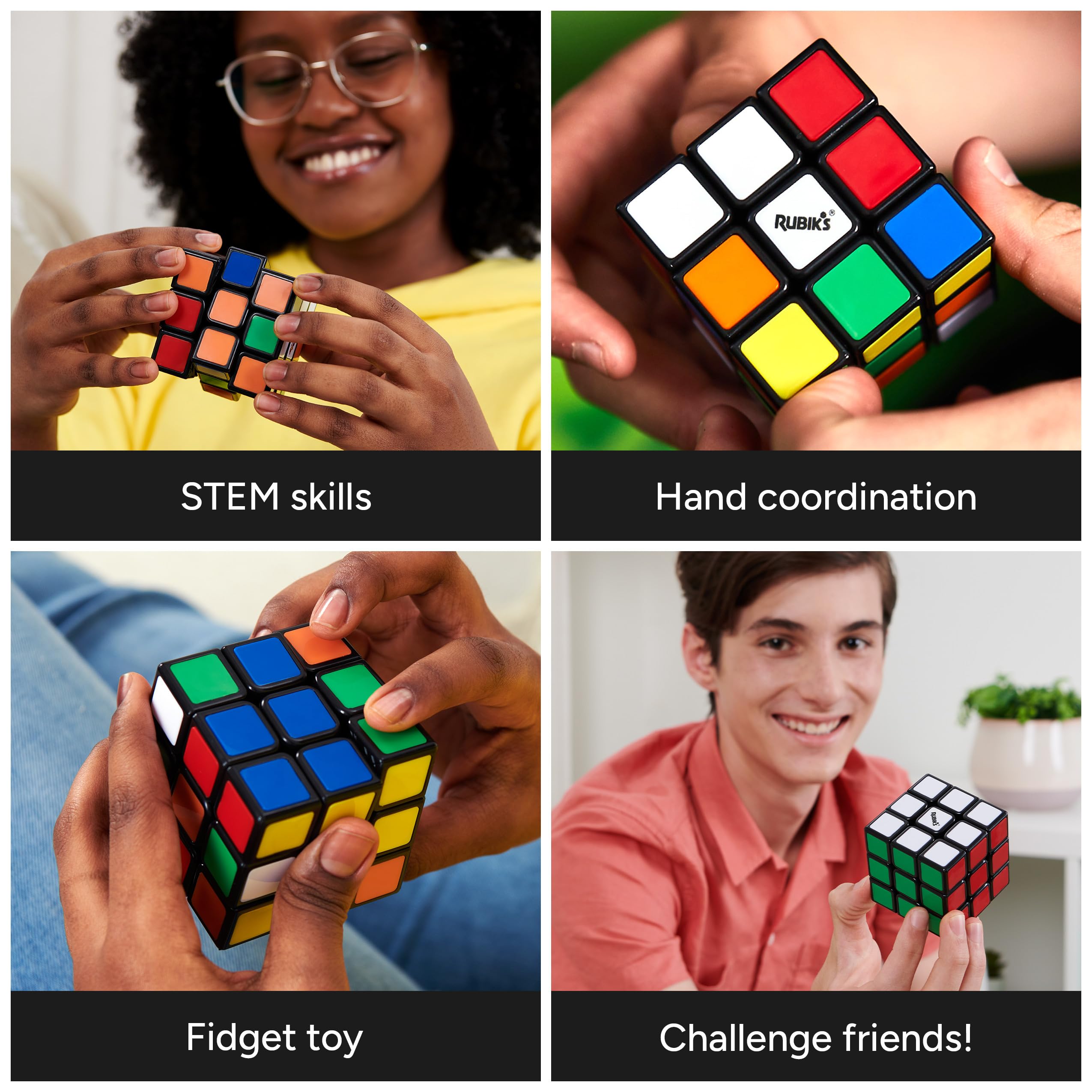Rubik's Cube - Rubiks Squish Cube 3x3 - Puzzle dla dorosłych i dziecko - Zabawka sensoryczna - Gra dla dorosłych i dzieci 8