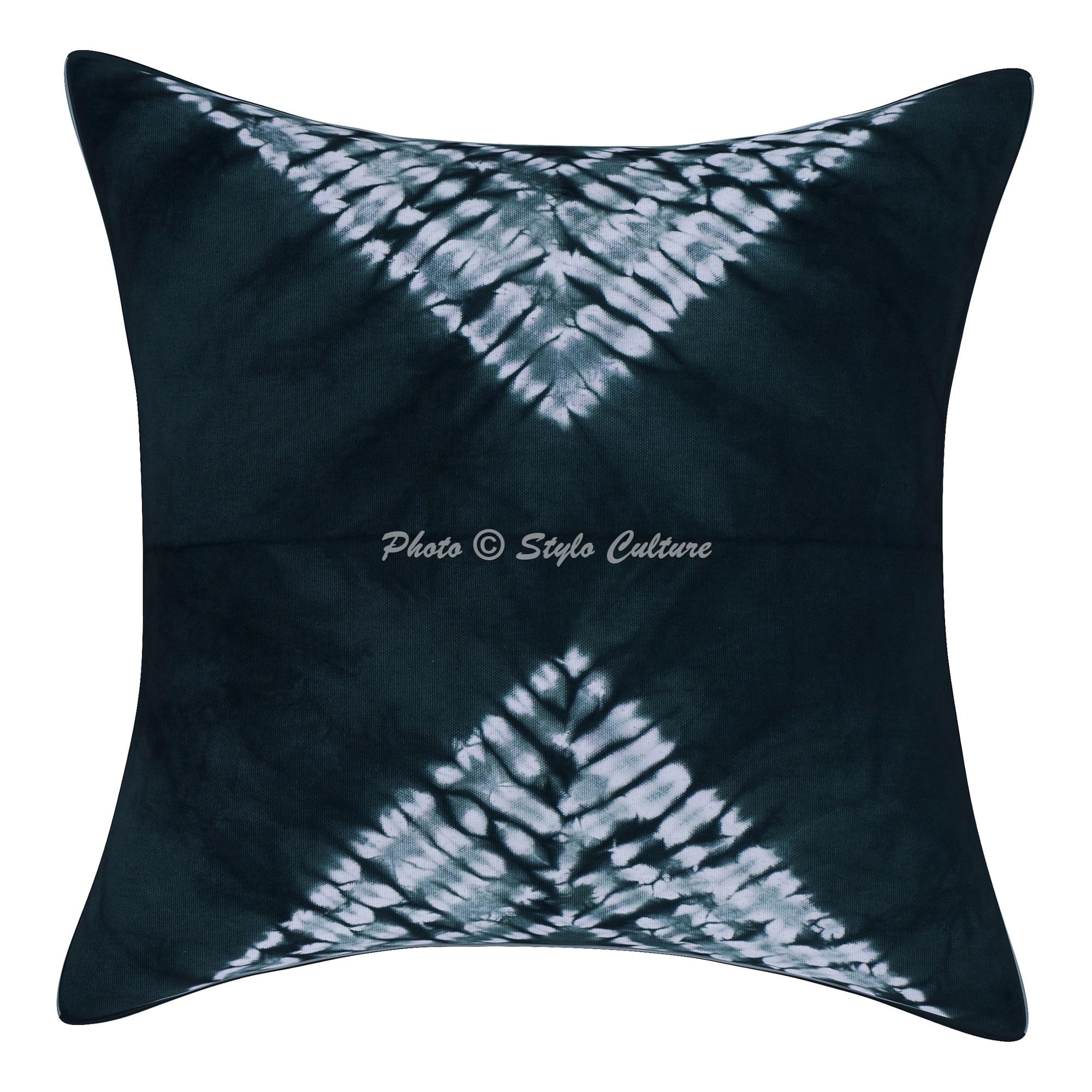 Ethnisch Dekorativ Baumwolle Couch Kissenbezüge 50x50 cm Grün Dekokissen Shibori Tie Dye Schlafzimmer Sofa Kissen Bezüge Batik Quadrat Sofakissenbezüge Kissenhullen - 5 STK.