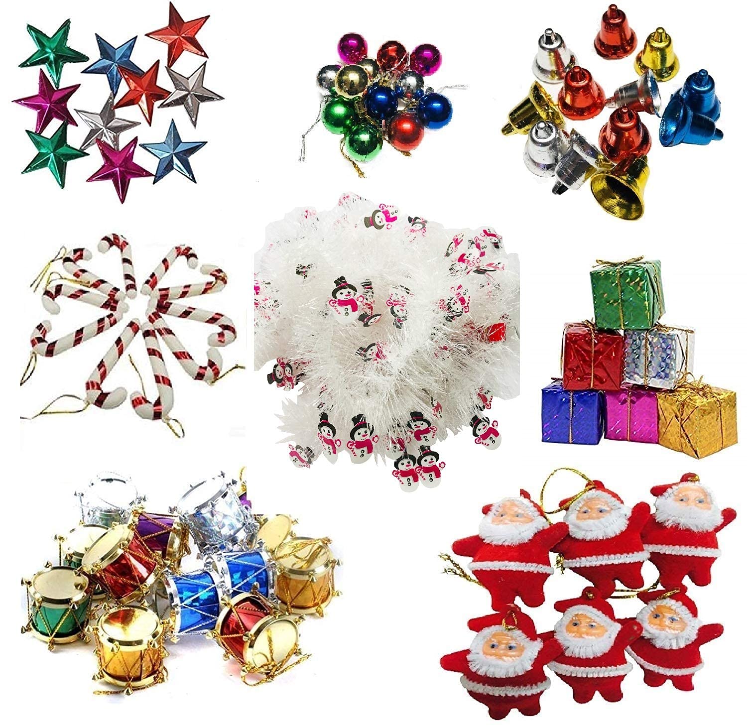 Holiday Time Jewel Tone Christmas Tree Ornaments, 28 Count