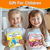 Vista 8 de Libro de Pintura Reutilizable con Agua de Timetome para Niños - Pack de 3 Libros de Acuarela Mágicos con Bolígrafo de Agua con Temas de Cuentos