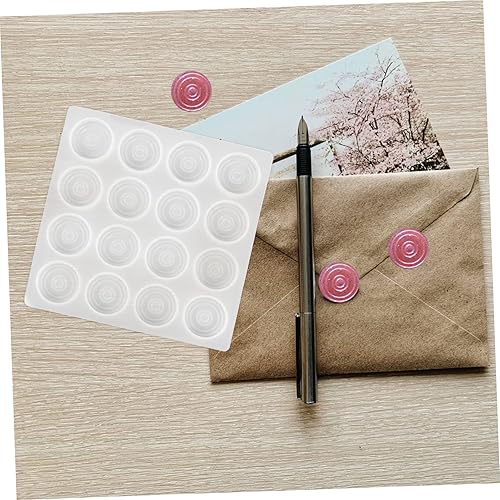 Miniatura 8 de CORHAD Wax Seal Mold Candle Silicone Mold Round Silicone Molds Tray Resin Mold Wax Sealing Mold Mat DIY Craft Waxing Mold Wax Stamp Resin Mold