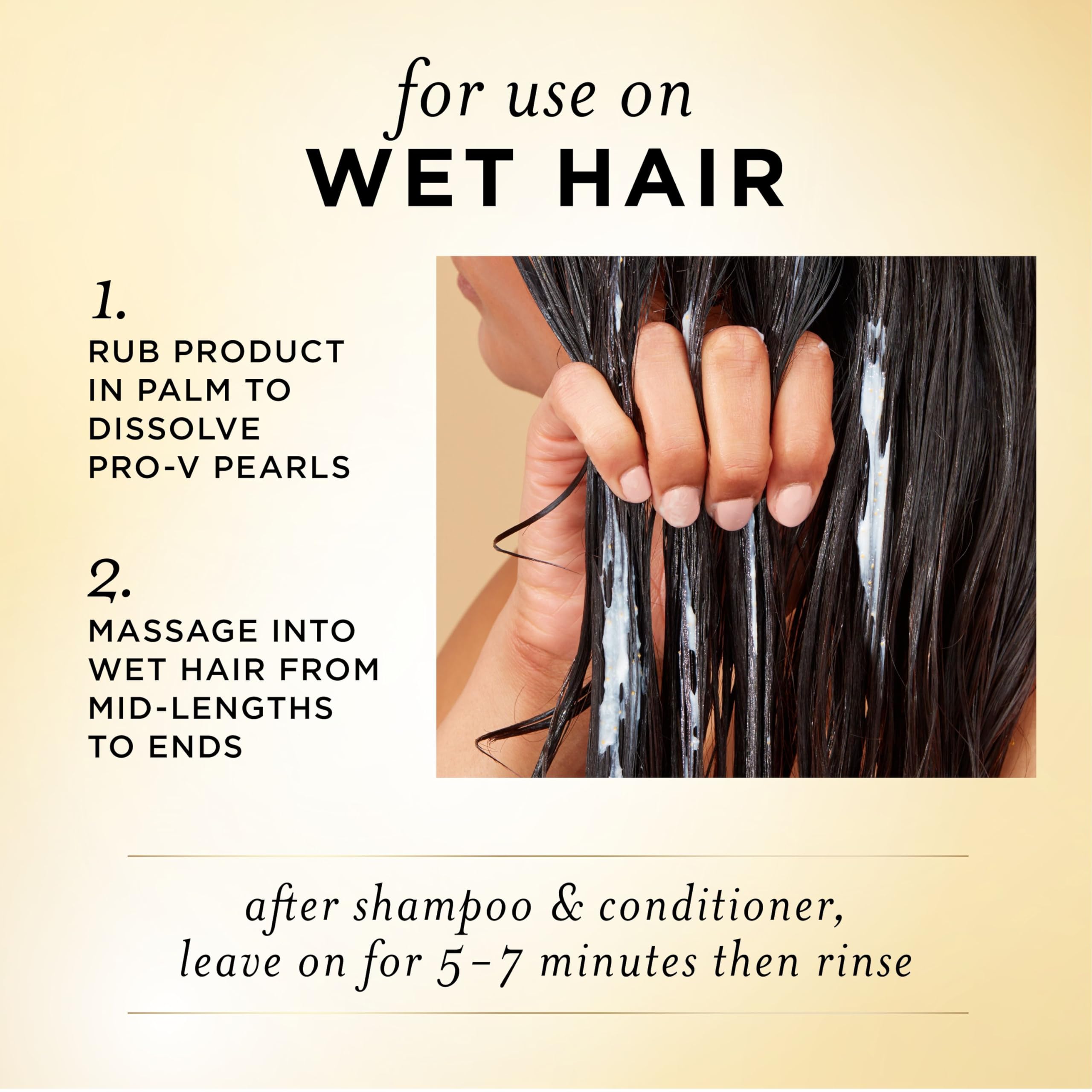 Pantene Pro-V Miracle Rescue Intensive Bond Repair Mask with Melting Pro-V Pearls, melts away damage, builds bonds, strengthens against damage, 300 ml - 4