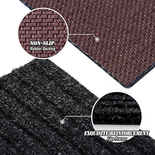 Miniatura 3 de Alfombra de pasillo ANTPOP de 2 pies x 6 pies para interiores y exteriores con respaldo de goma, alfombra lavable, alfombra de pasillo, alfombra de
