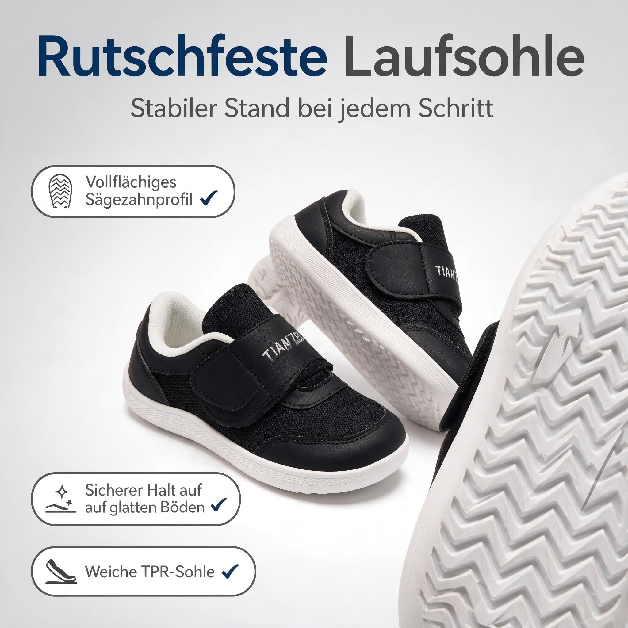 Scarpe da ginnastica unisex per bambini, con punta larga, leggere, antiscivolo, comode, minimaliste, per camminare all'aperto, per ragazzi e ragazze