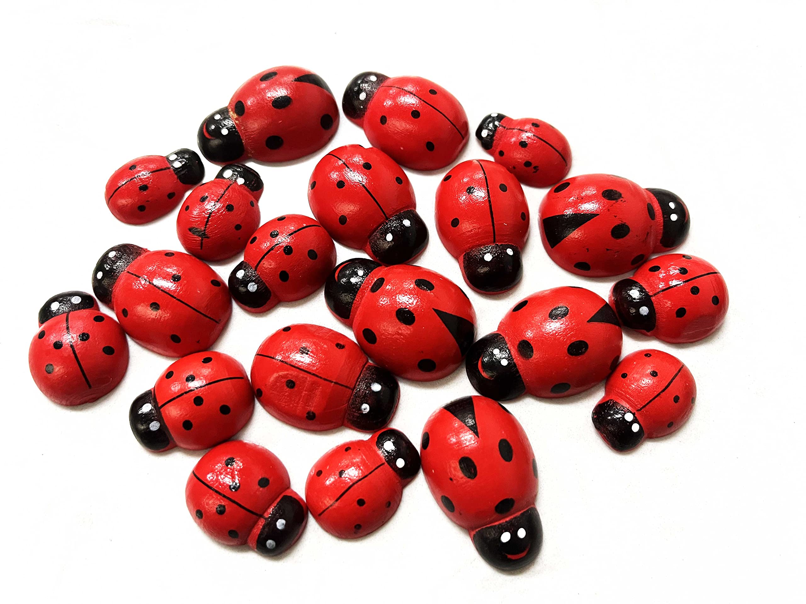 20 szt. Mini rozmiar biedronka dekoracja tortu mini biedronka ozdoba na ciasto biedronka babeczka dekoracja biedronka artykuły na przyjęcie urodzinowe biedronka upominki na imprezę biedronka artykuły