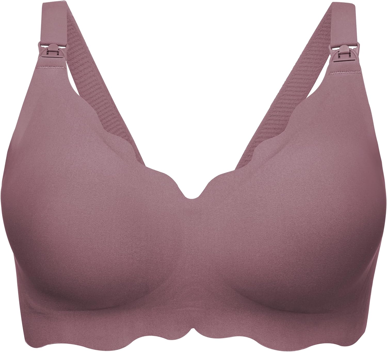 Angelhood Nursing Bras for Breastfeeding Ultra Comfort Seamless Maternity Bra Wireless Pregnancy Bralette with Extra Extender