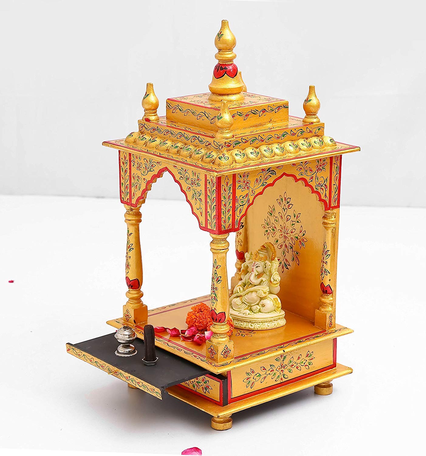 Golden Temple mandir en bois Modfash idée cadeau pendaison de crémaillère