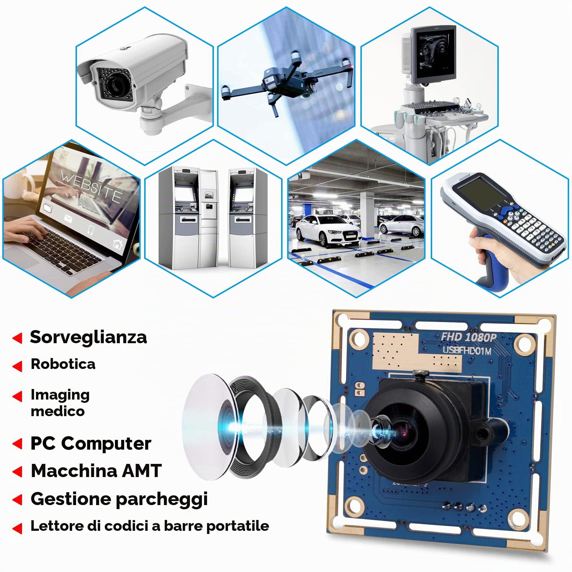 Svpro 2MP CMOS OV2710 grandangolare 180 Gradi Lente fisheye PC Web Camera Driver Gratuito UVC Macchina Industriale Visione USB modulo Telecamera per Android Windows Mac OS