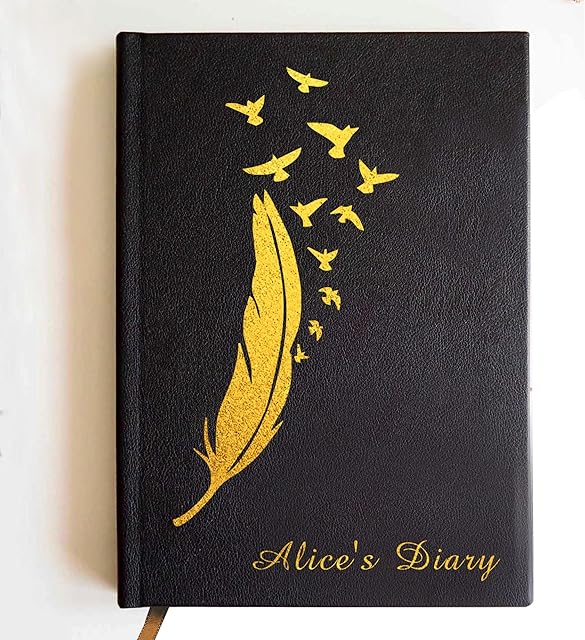 2023 Diary Personalised A5 Academic Diary Student Planner Diary Year Diaries Custom Gift 2023 Diary & Notebook for Home Office Teachers Friends 70gsm-Paper(Feather)