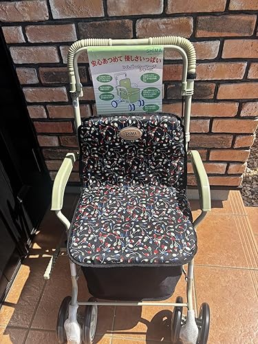 島製作所 マーチS 小花ブラック 500mm歩行サポート