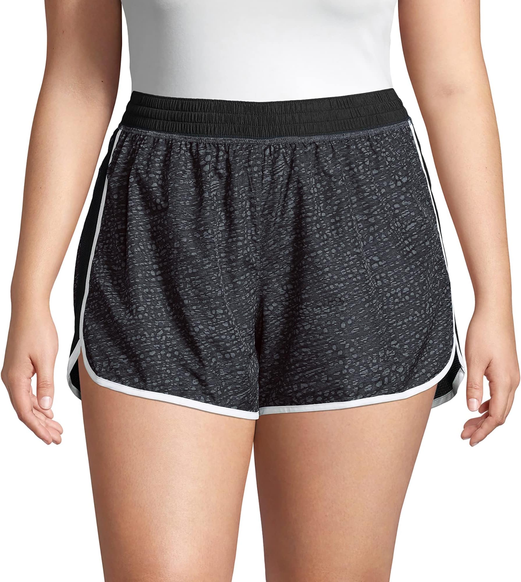 Women's Active Plus-Size Woven Running Shorts, Moisture-Wicking Shorts, 4"