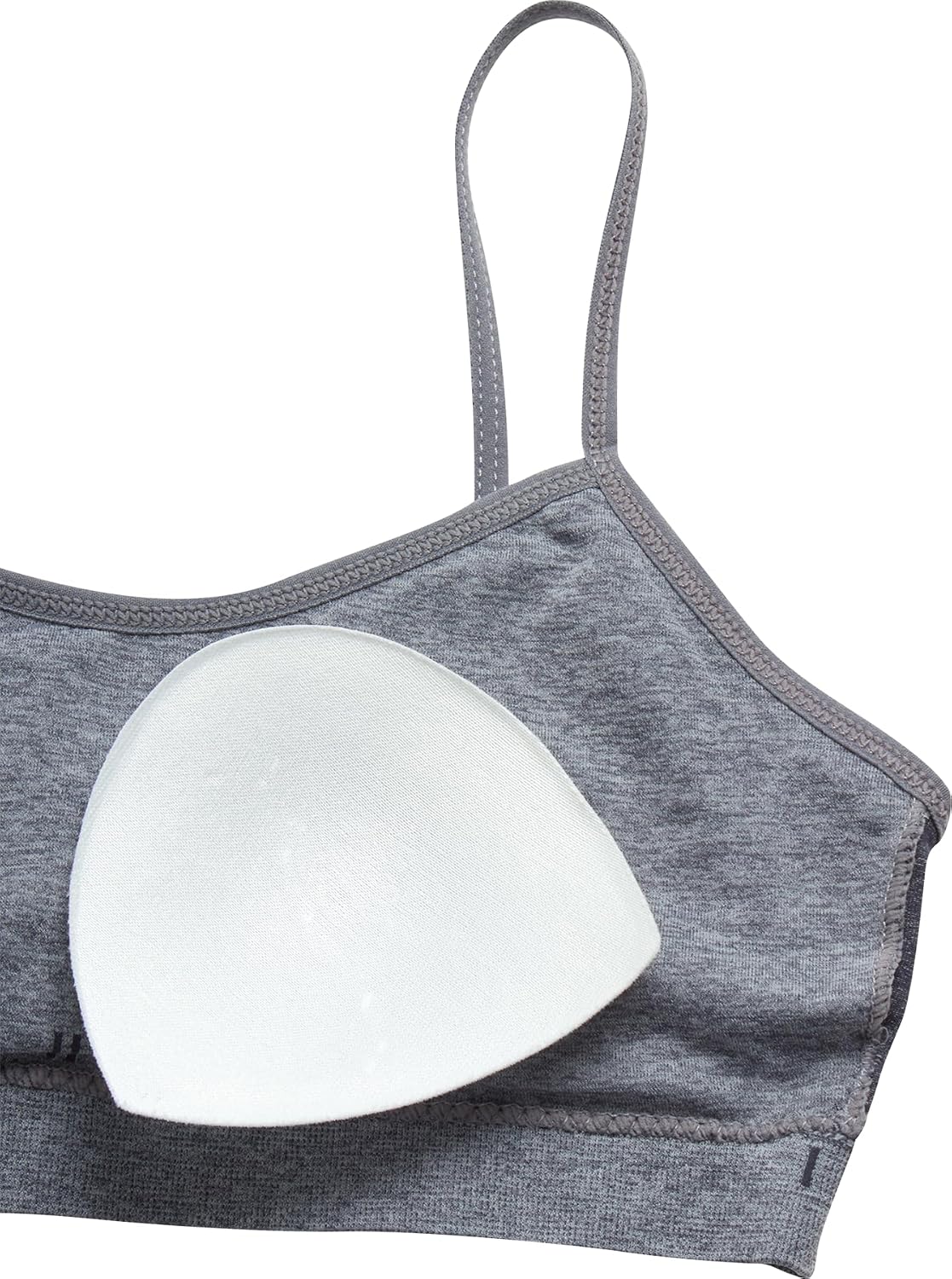 Limited Too Girls Training Bra - 6 Pack Seamless Racerback Sports Bra with Removable Pads