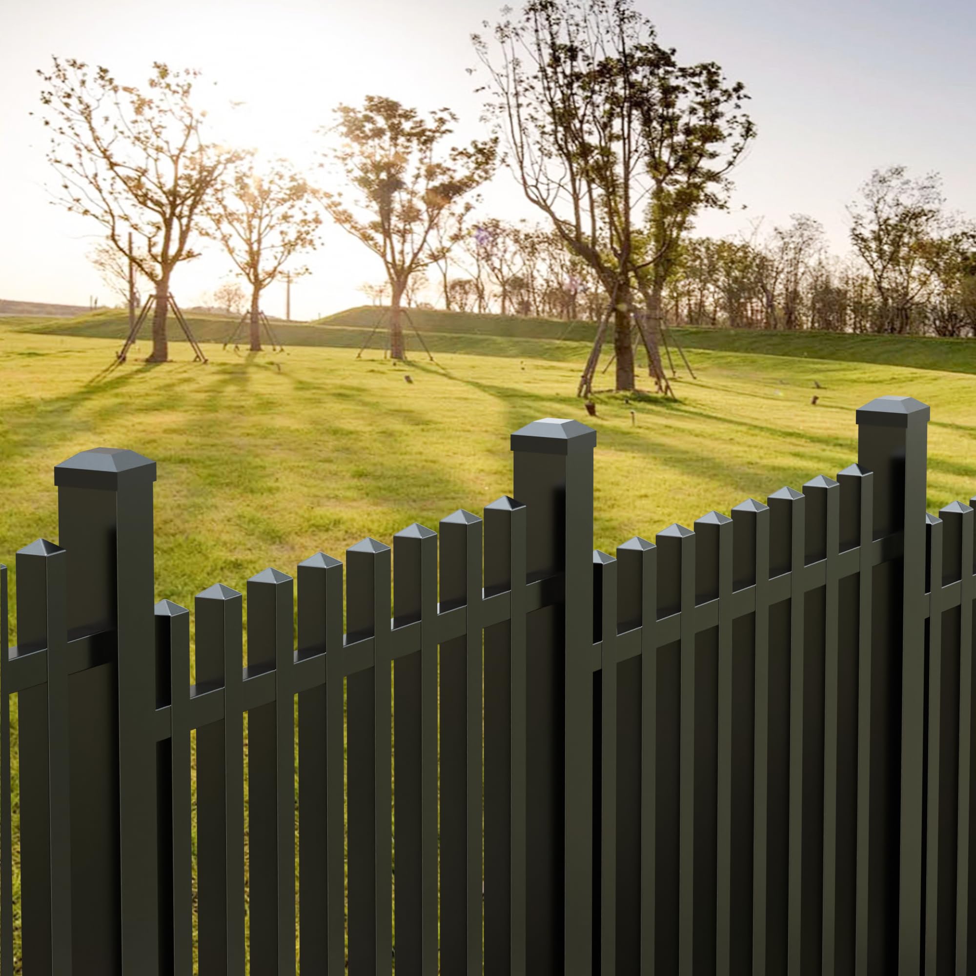 2X2 Post Caps for Wood Fence Post,Water-Proof UV-Proof Durable PP