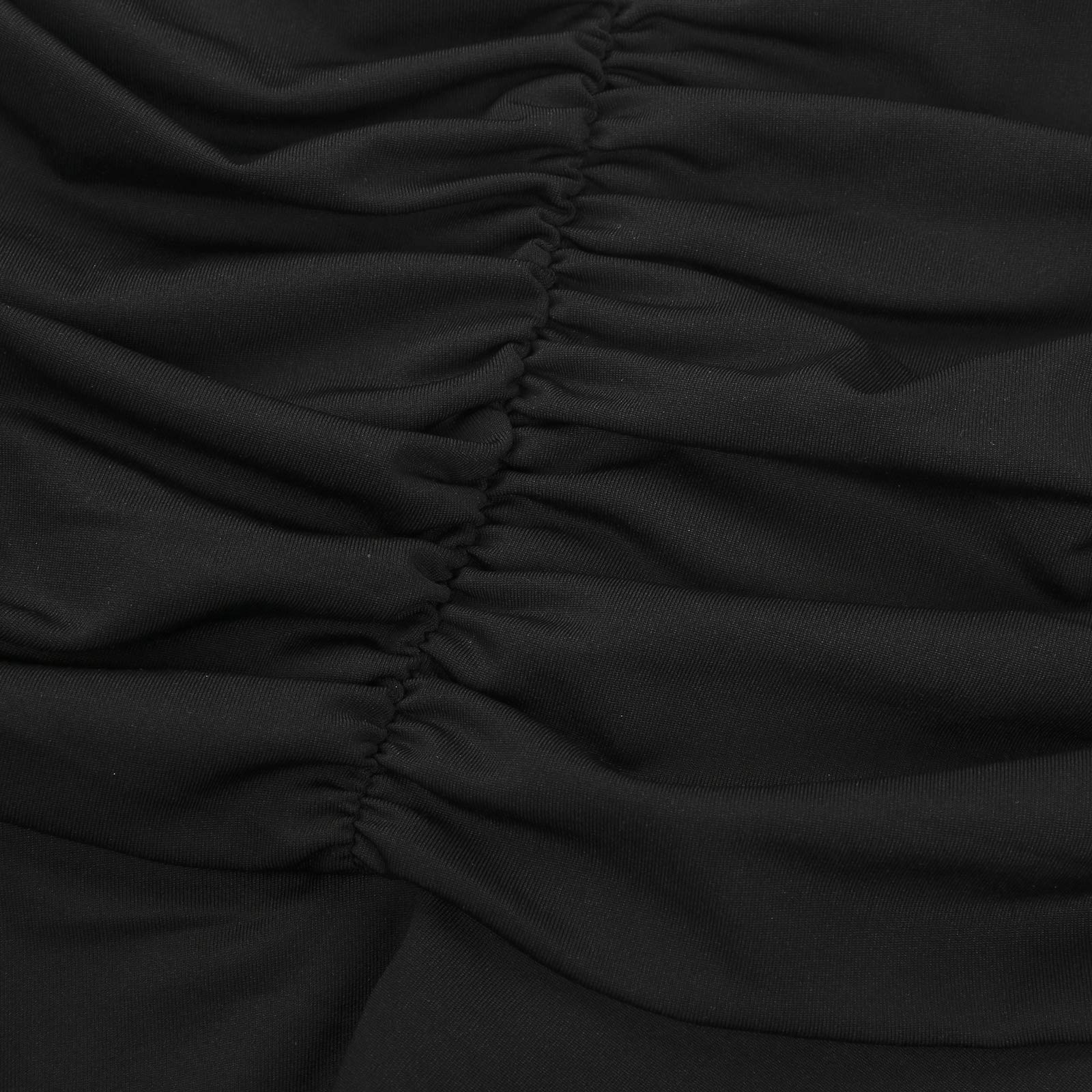 Meiweileya Women Ruched Ruffle Skirt Solid Stretch Pleated Sexy Mini Skirt Tennis Skirt for Girls