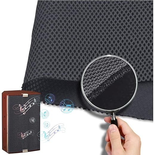 LEX TAVIS Grill Fabric Black Cloth Dust Proof Cover Replacem