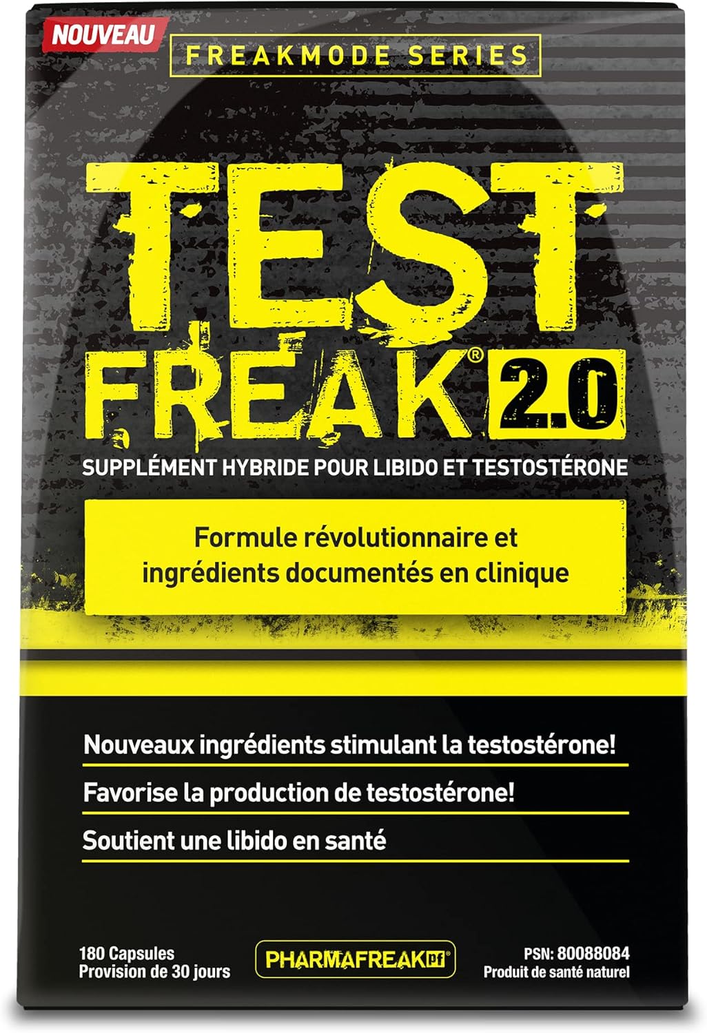 PHARMAFREAK Vitality Freak 2.0 – Herbal Energy & Wellness Support for Men | With Tongkat Ali, Fenugreek & Tribulus | Supports Energy, Strength & Stamina – 180 Capsules