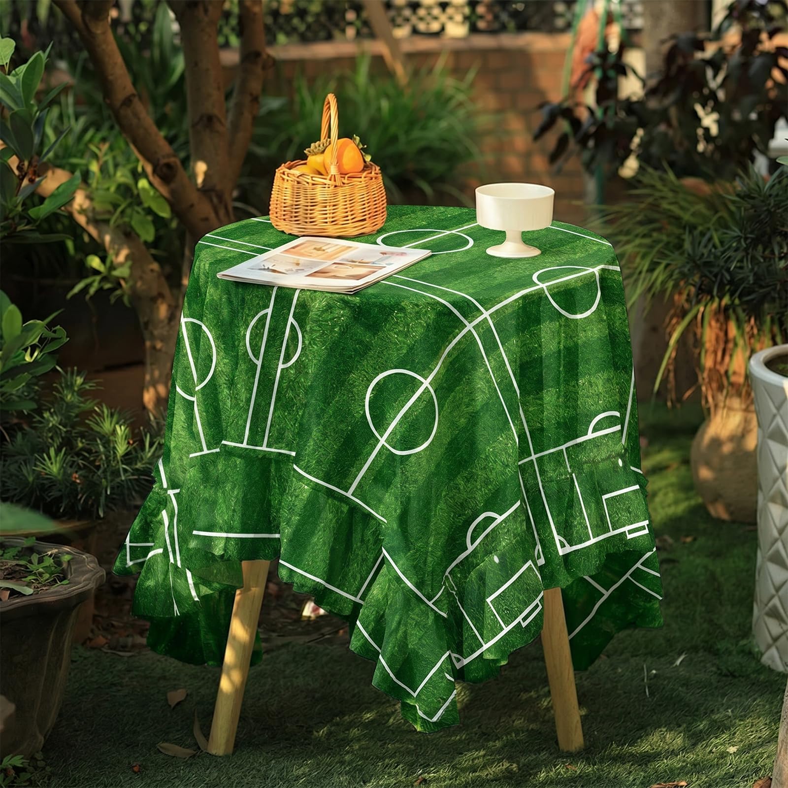 2 pezzi Tovaglie Compleanno Calcio Decorative, Decorazione Compleanno Calcio Impermeabile Antisporchimento, Tovaglia Tema Sport Festa Compleanno, Eventi Sportivi Decorazione Sala Pratica