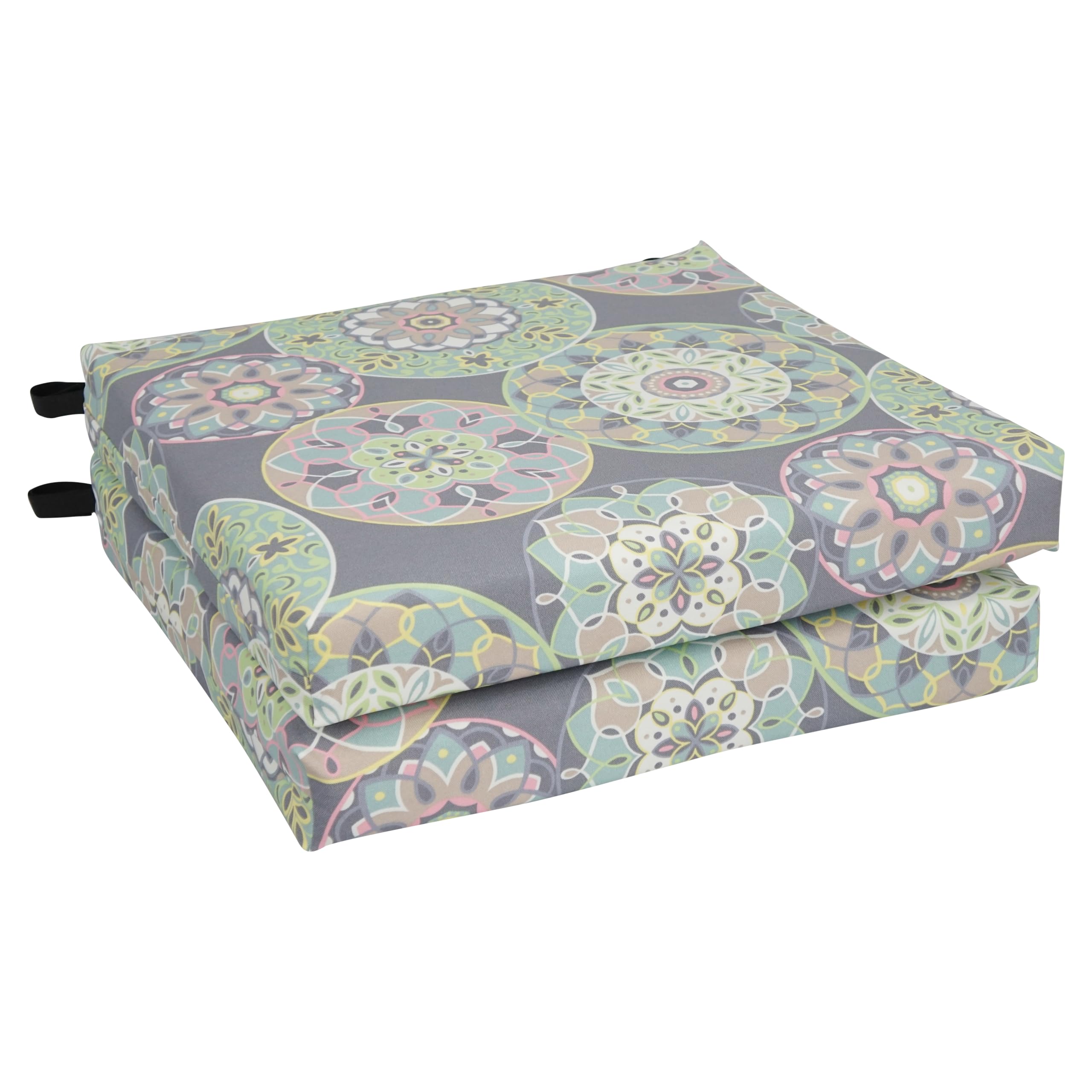 20-Inch By 19-Inch Patterned Outdoor Chair Cushions (Set Of 4)  93454-4Ch-Od-106