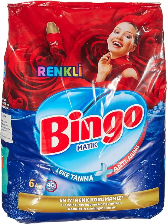 Bingo Matic Color 40 Washing Powder Laundry Detergent 1 x 6 kg, 6000 G