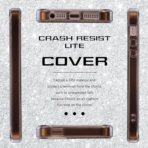 Layout iPhone SE / iPhone5s / iPhone5 Case Shockproof Case Crash Resistant Light Clear Black RT-P11SC1/B