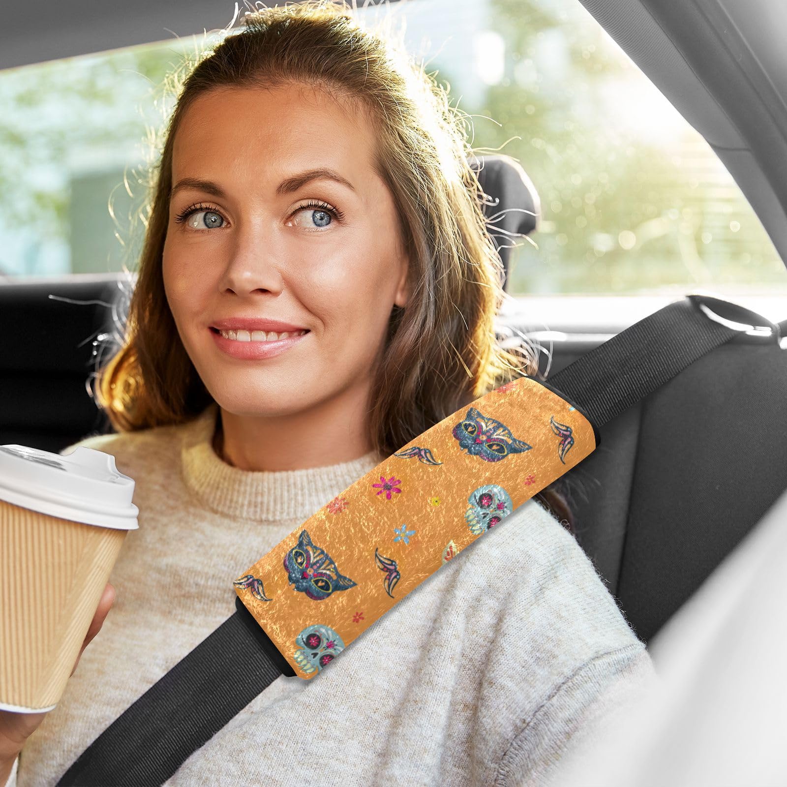 Ar Seat Belt Cover Pad, 2-Pack Soft Car Safety Seat Belt Strap Shoulder Pad For Adults And Children, Suitable For Car Seat Belt, Backpack, Shoulder - View #5