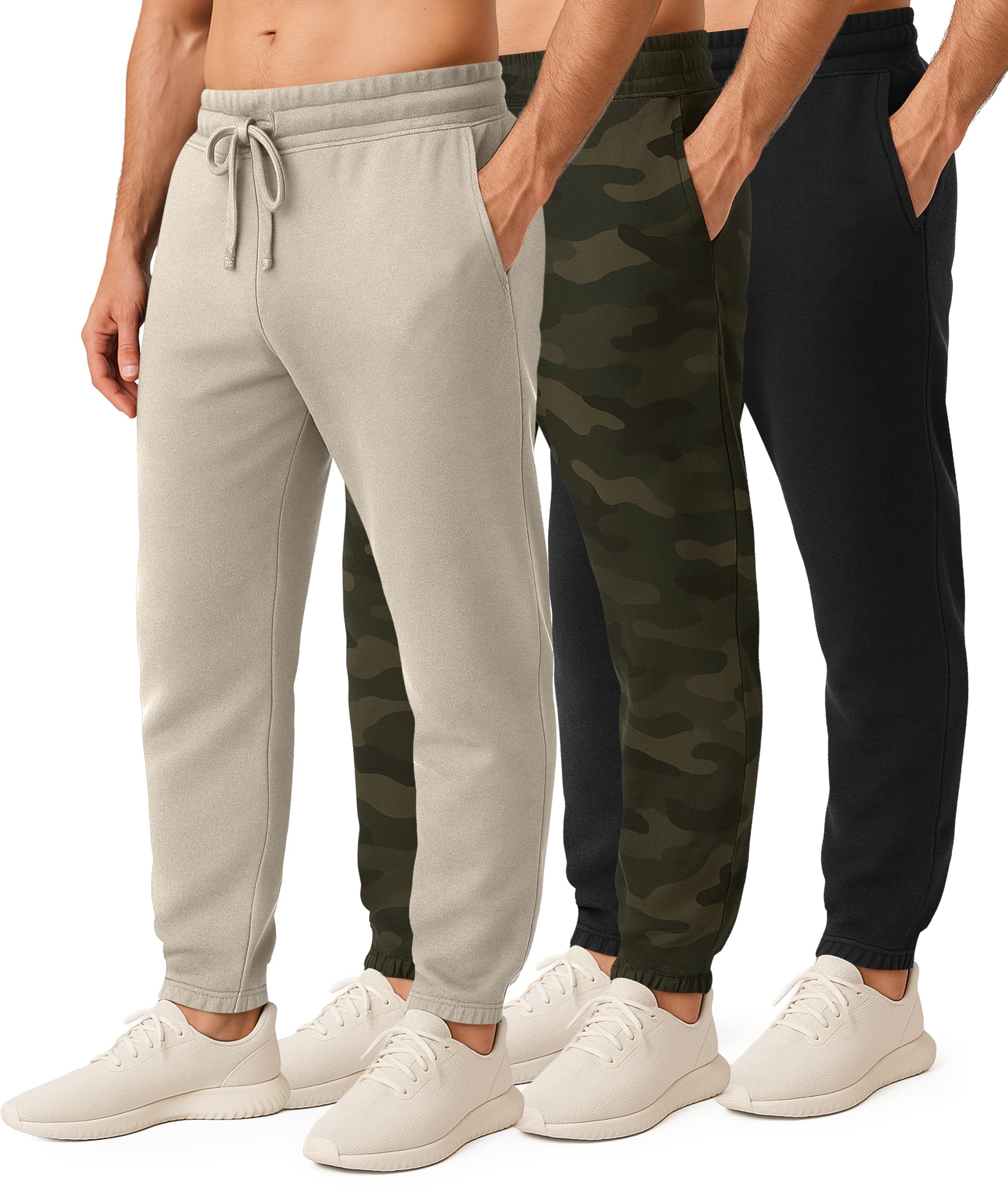 Real Essentials 3-Pack Joggers