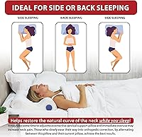 Vista 5 de Core Products Double Core Select Cervical Pillow – Orthopedic Neck Support with 4 Adjustable Rolls for Pain Relief, Alignment & Posture – Contoured