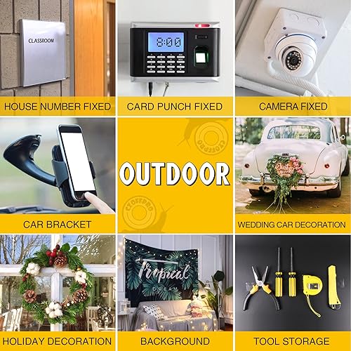 Miniatura 5 de Cinta de doble cara  Cinta de montaje para manualidades y arte, extra grande, extraíble, nano adhesivo fuerte, de dos caras, póster de pared,