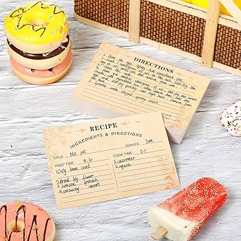 Amazon.co.jp: Outus レシピカード 80枚パック 4 x 6インチ クラフト