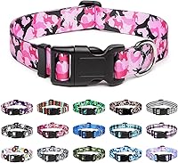 Vista 9 de Mercano Collar ajustable para perro, patrones de diseño especial, collar de nailon suave, cómodo y duradero, para perros pequeños, medianos