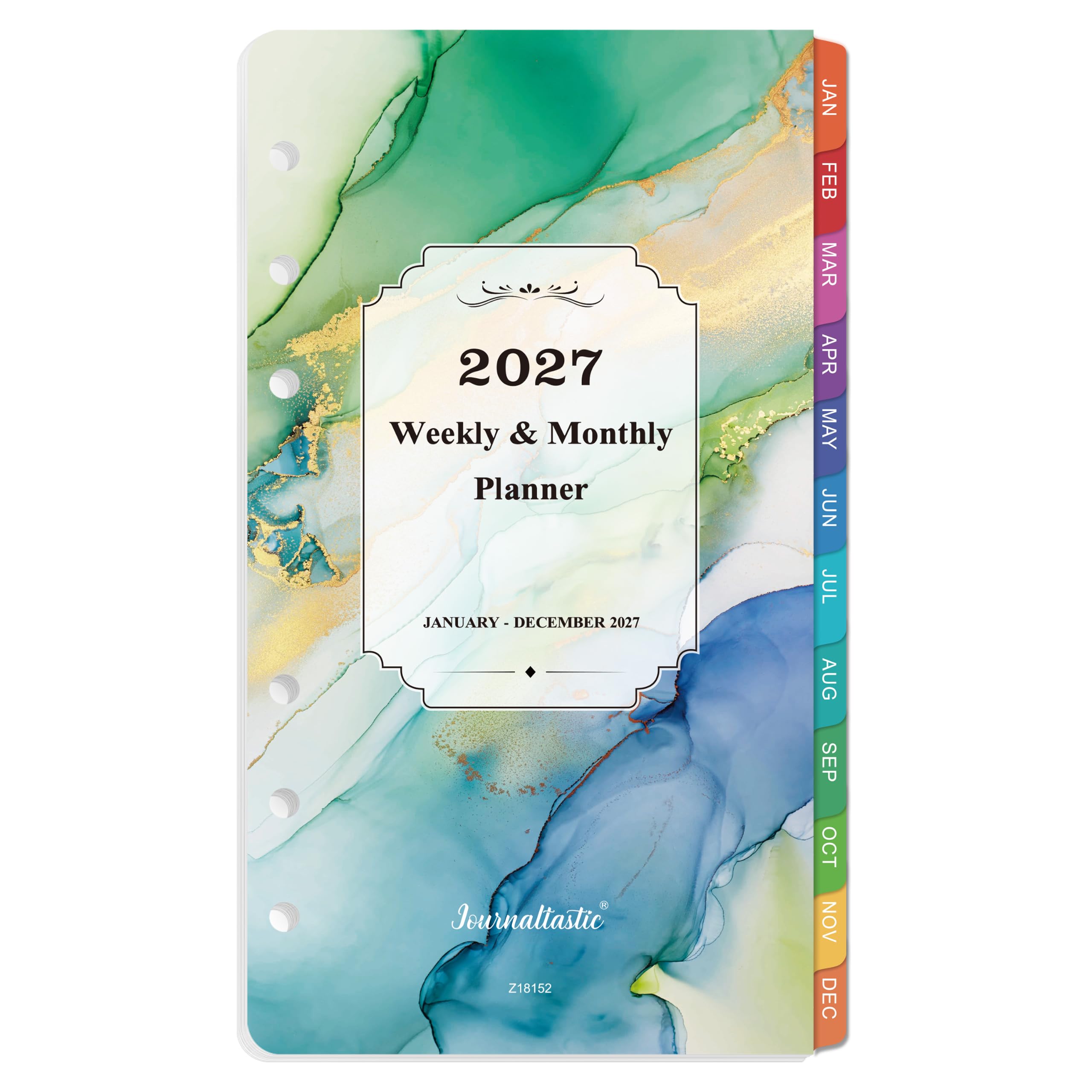 2027 Planer-Nachfüllpackungen – A6 Wochen- und Monatsplaner-Einlagen