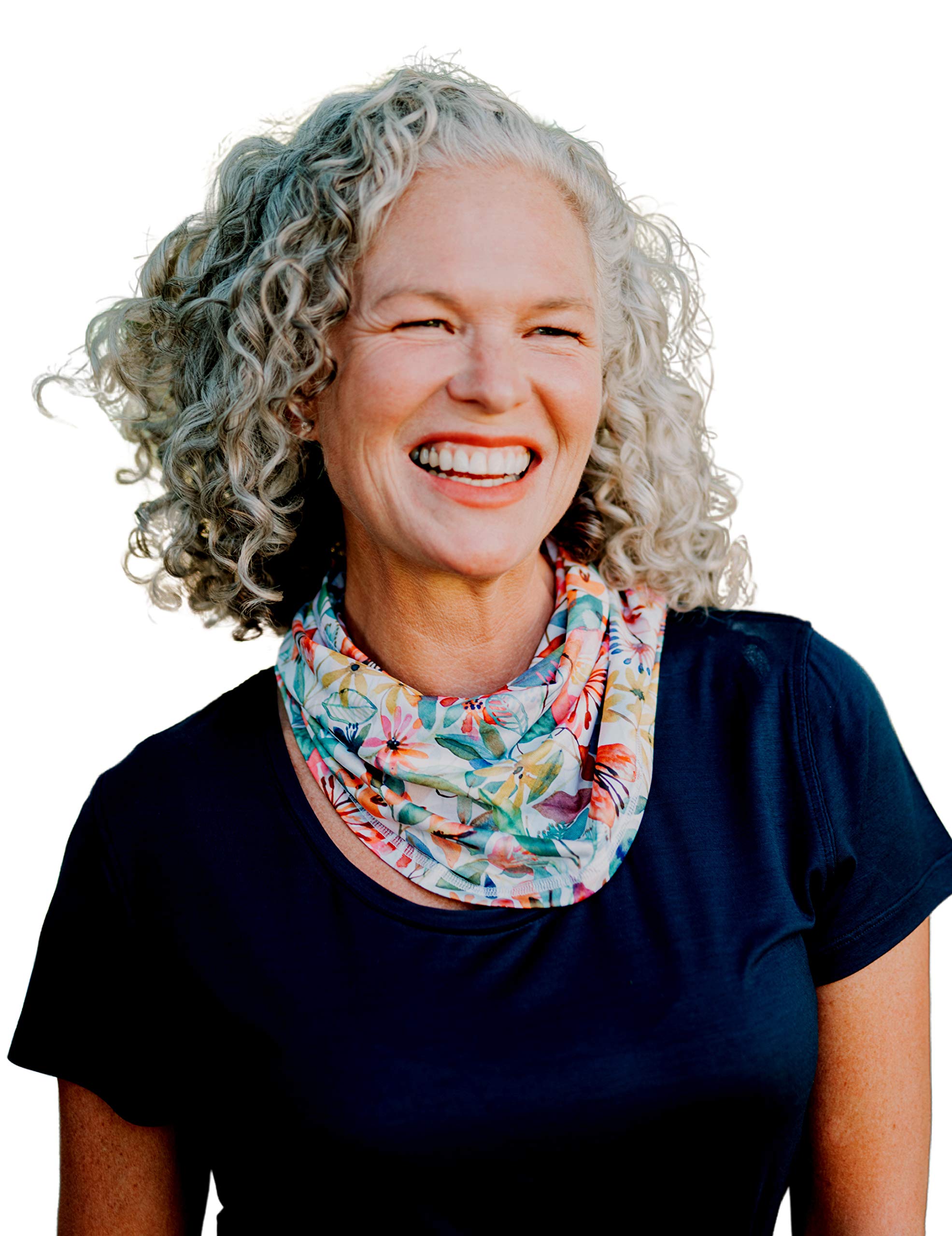 RipSkirt Hawaii Sun Scarf - Versatile Scarf with Vibrant Prints - Perfect for Sun Protection and Everyday Style (Wildflower Watercolor)